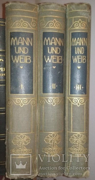 Мужчина и женщина. Оригинал. Все три тома.Stuttgart, Berlin, Leipzig.1908г., фото №2