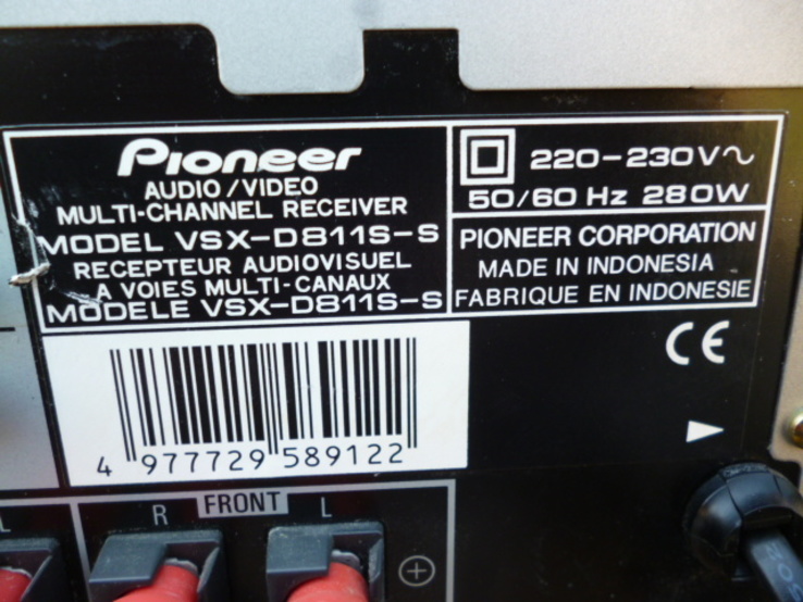 Ресівер - Підсилювач PIONEER VSX-D811-S з Німеччини, фото №10
