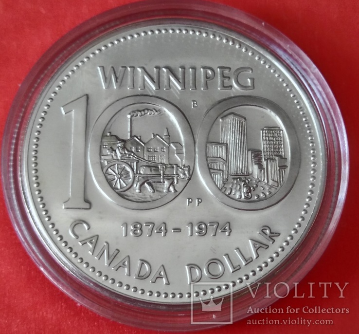 Канада 1 доллар 1974 Виннипег, PROFF