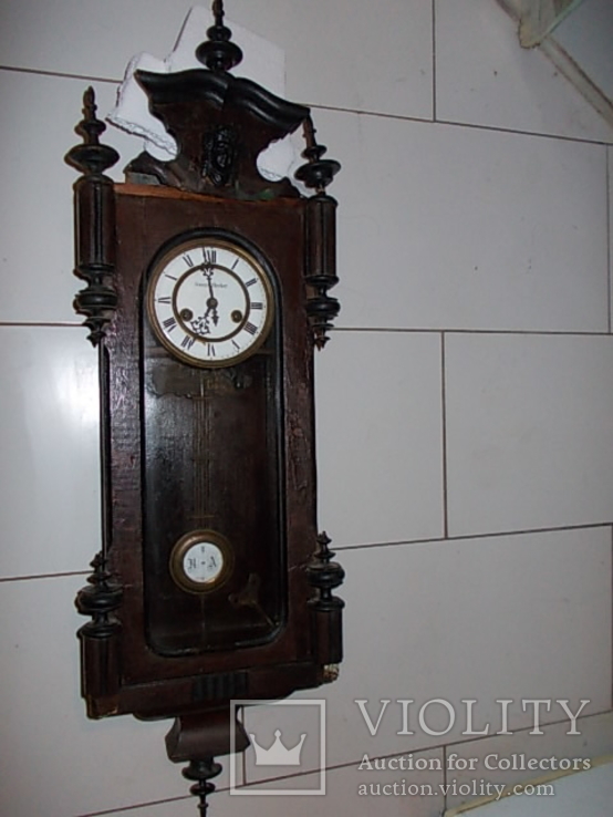 Часы настенные Густав Беккер с боем. выс. 95 см.
