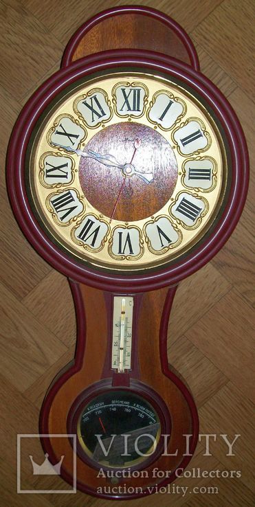 Часы настенные "Маяк" с барометром и термометром. СССР., фото №4