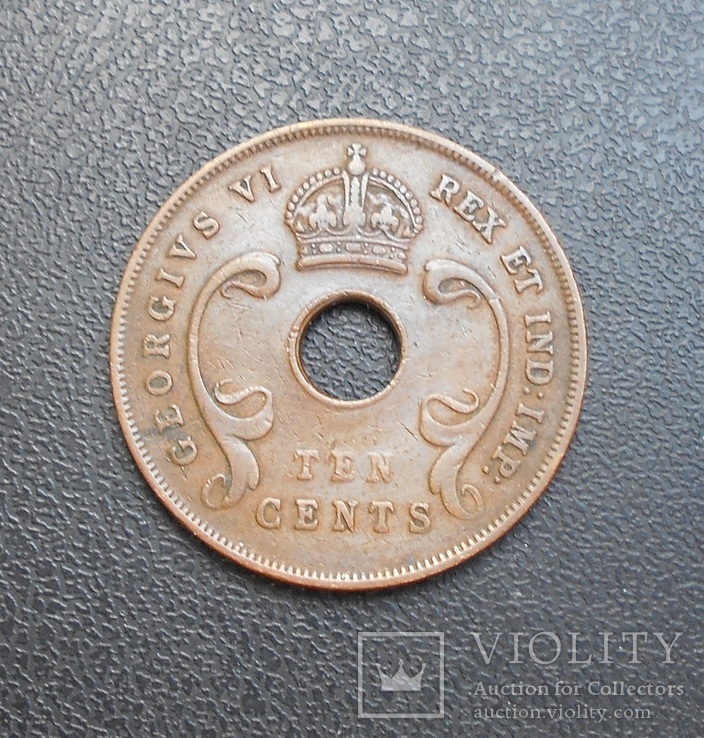 Восточная Африка 10 центов 1943, фото №3