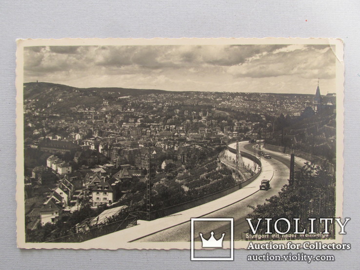 3-й Рейх Германия, Штуттгарт, открытка с машинным штемпелем 1939, фото №2