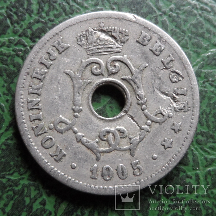 10  сантим 1905  Бельгия    ($6.3.16)~, фото №3