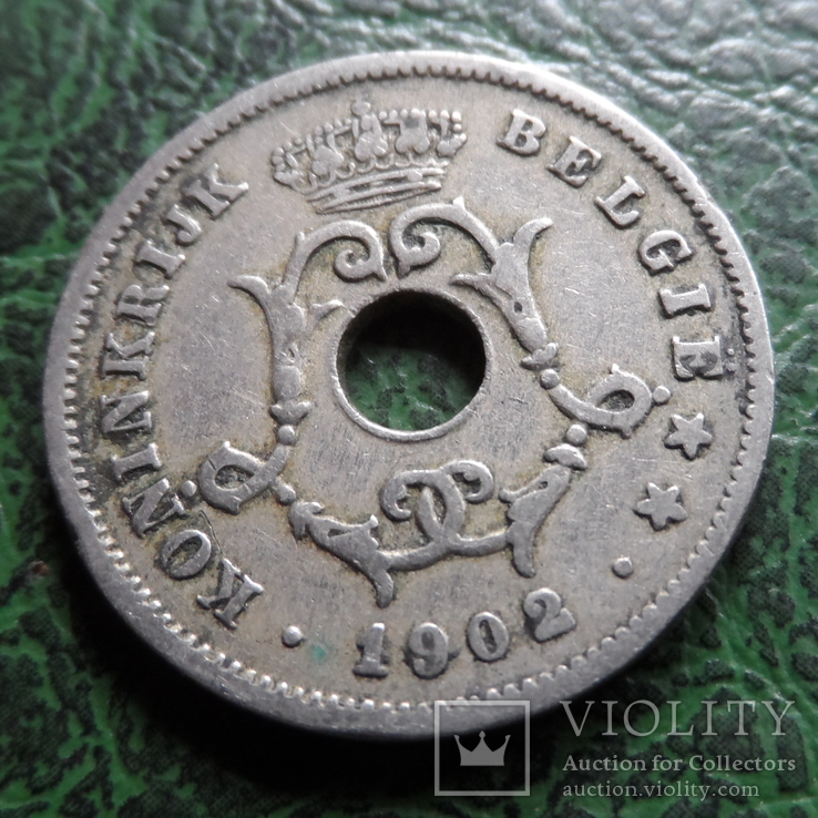 10  сантим 1902  Бельгия    ($6.3.18)~, фото №3