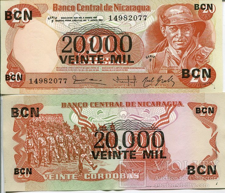 Никарагуа 20000 кордоба aUNC