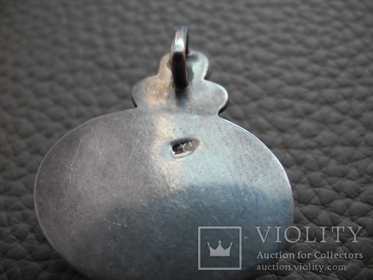 Серебряная подвеска с Лунным камнем Адуляр и с жемчугом, фото №8