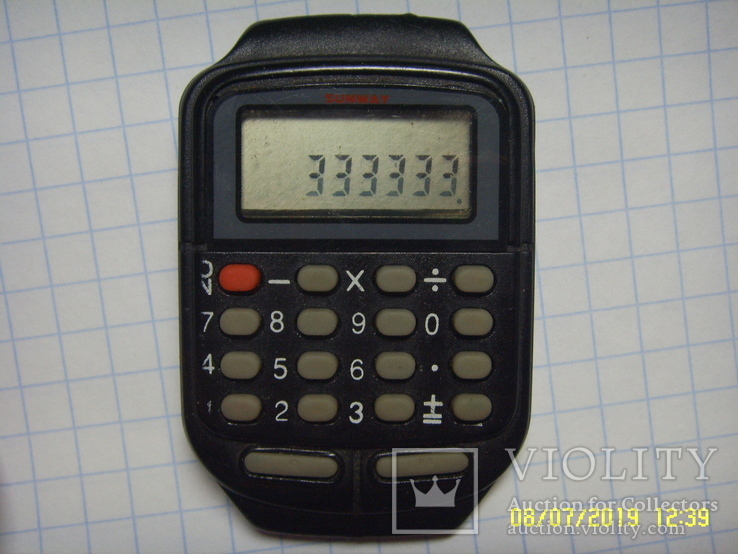 Часы калькулятор из 90х. Под ремонт., фото №5