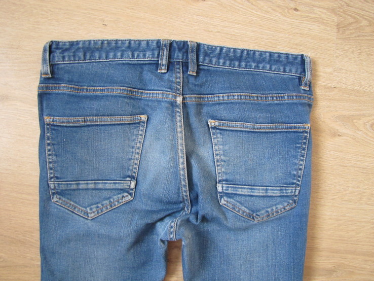 Модные мужские зауженные джинсы Next оригинал в хорошем состоянии, фото №6