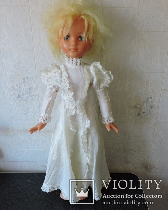 Кукла СССР на резинках, с клеймом ДЗИ, 76см.