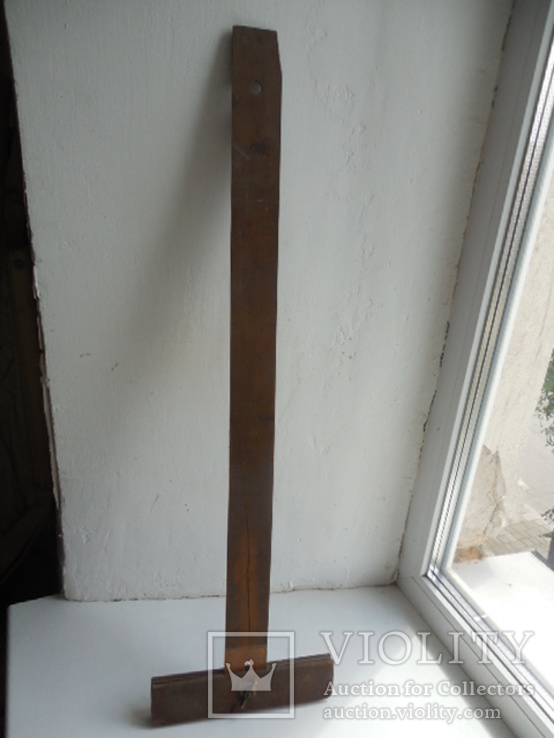 Деревянный старый измерительный инструмент, фото №2