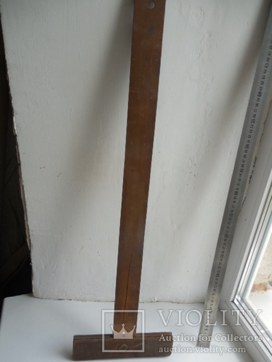 Деревянный старый измерительный инструмент, фото №4