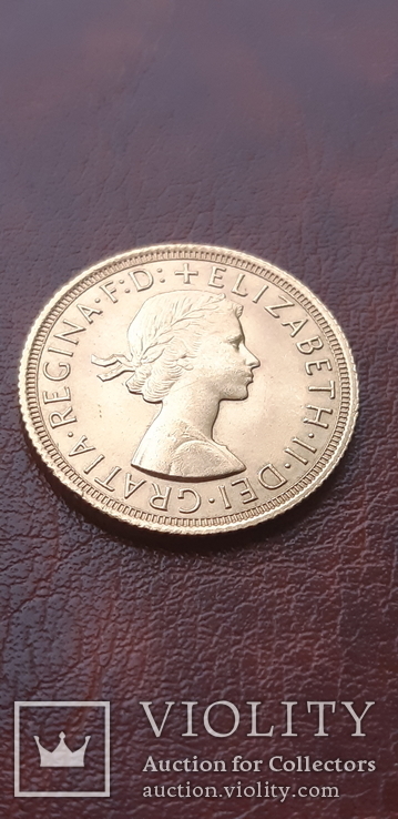 Золото. Соверен 1965 г. Великобритания. Елизавета ІІ.