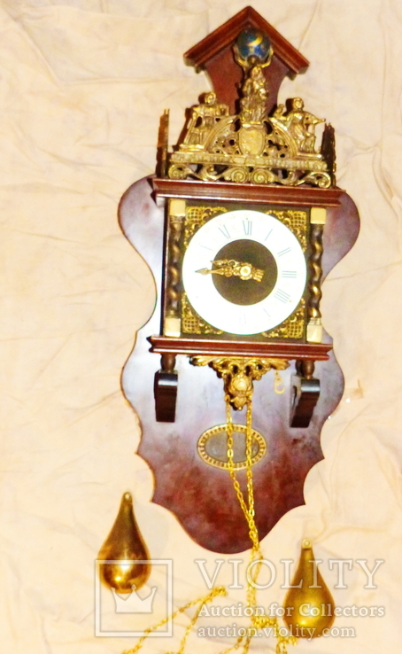 Старинные настенные часы с атлантом. Голландия, фото №2