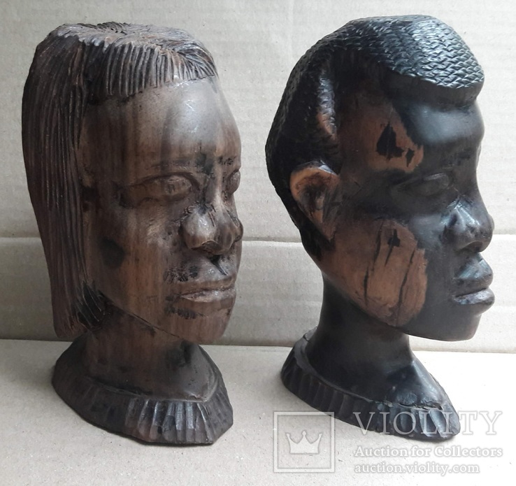 Статуэтки Африканская пара , Черное дерево, фото №2