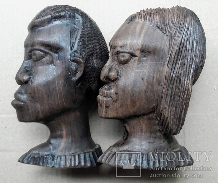 Статуэтки Африканская пара , Черное дерево, фото №12