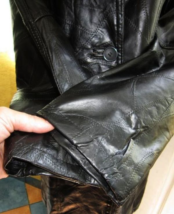 Стильная женская кожаная куртка ECHT LEDER  Лот 520, фото №6