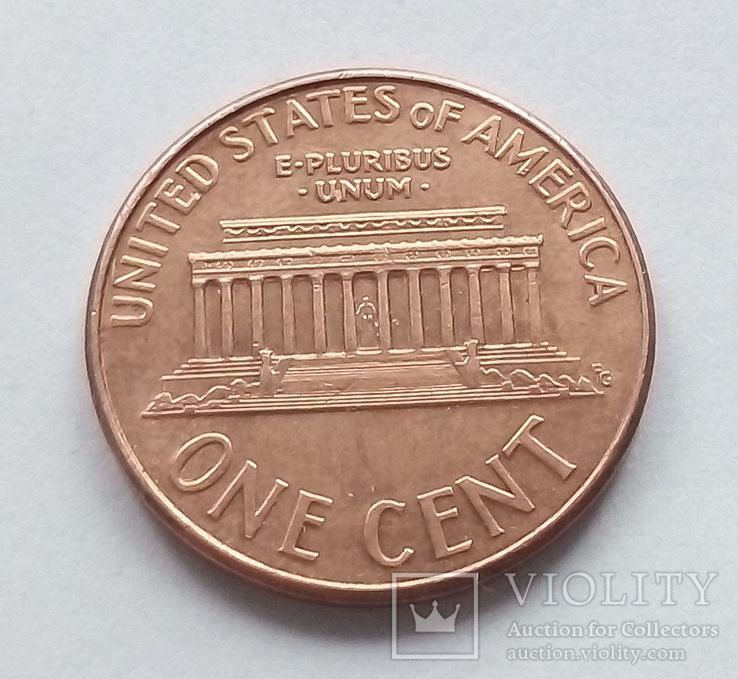 США 1 цент 2008 D, фото №3