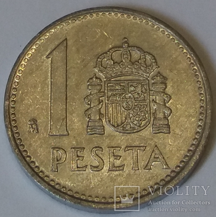 Іspaniya 1 peseta, 1987