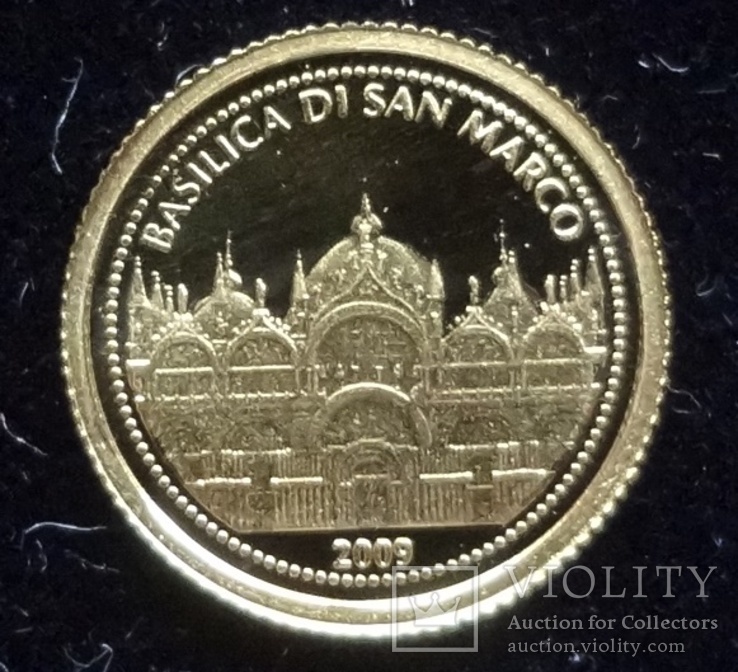 1 доллар 2009 Самоа базилика Сан Марко  золото 999