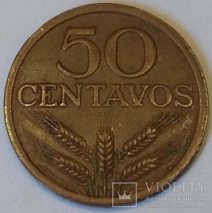 Португалія 50 сентаво, 1976, фото №2