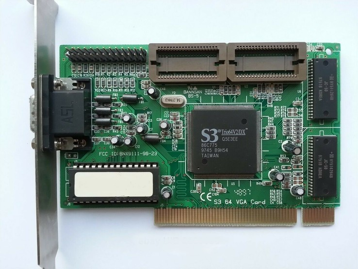 Видеокарта S3 Trio64V2/DX 86C775 1mb PCI, фото №2