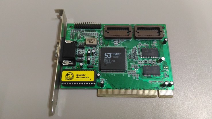 Видеокарта S3 Trio64V+ Q1E3BF 86C765 1mb PCI, фото №2