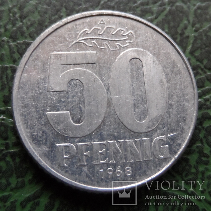 50 пфеннигов  1968  ГДР    ($6.4.16)~, фото №2