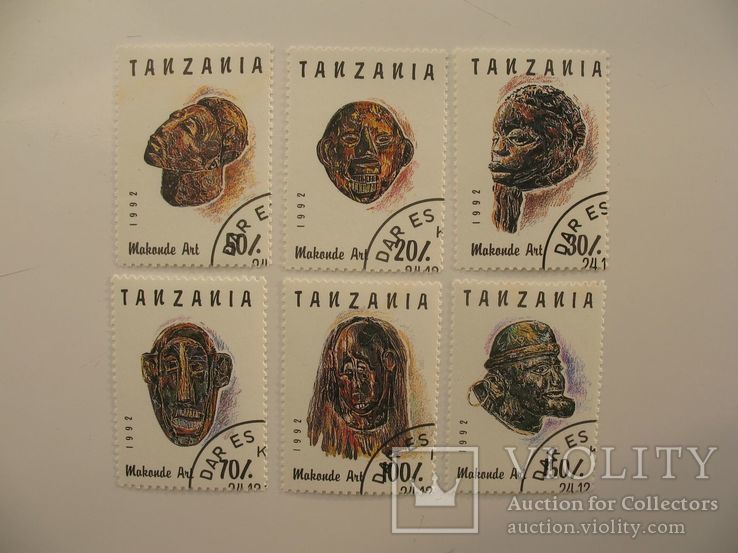 Марки Танзания 6 штук, фото №2