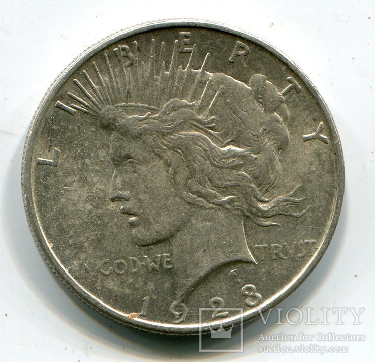 Мирный доллар 1923 г. Серебро. Монетный двор D