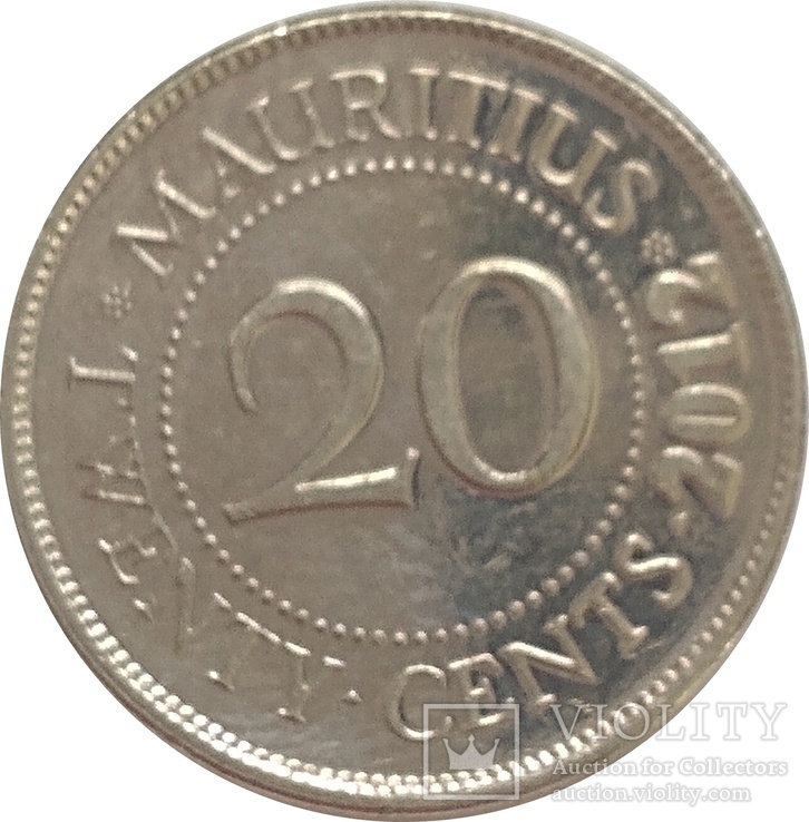 Маврикий 20 цент 2012, фото №2