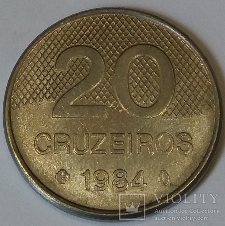 Бразилія 20 крузейро, 1984, фото №2