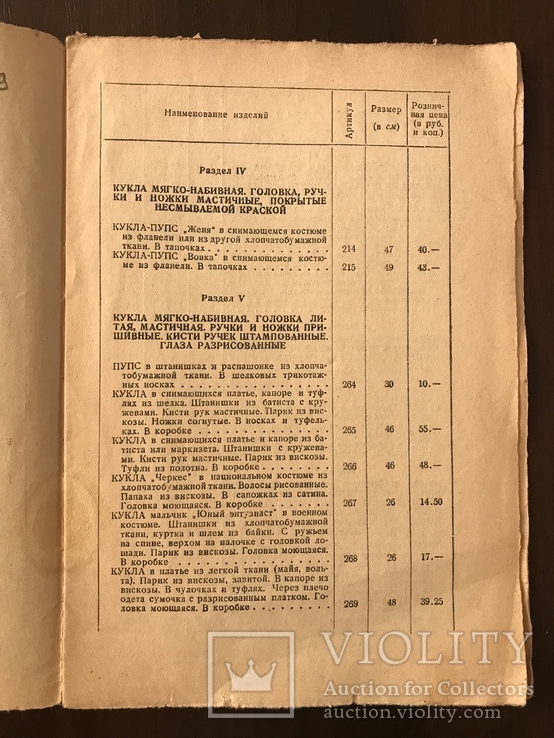 1939 Куклы и Игрушки Цены, фото №4