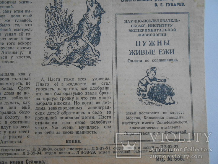Пионерская правда 1945 г.  21 августа № 35, фото №7