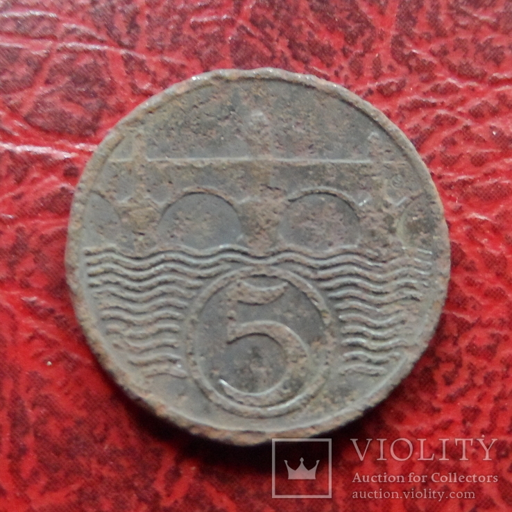 5 геллеров 1931  Чехословакия    ($7.1.5)~, фото №2