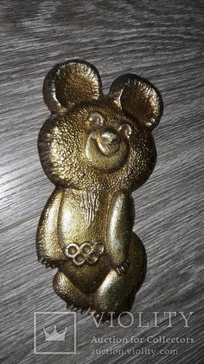 Олимпийский мишка барельеф СССР 16см