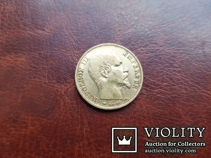  20 франков 1859 г. Наполеон ІІІ Франция, фото №7