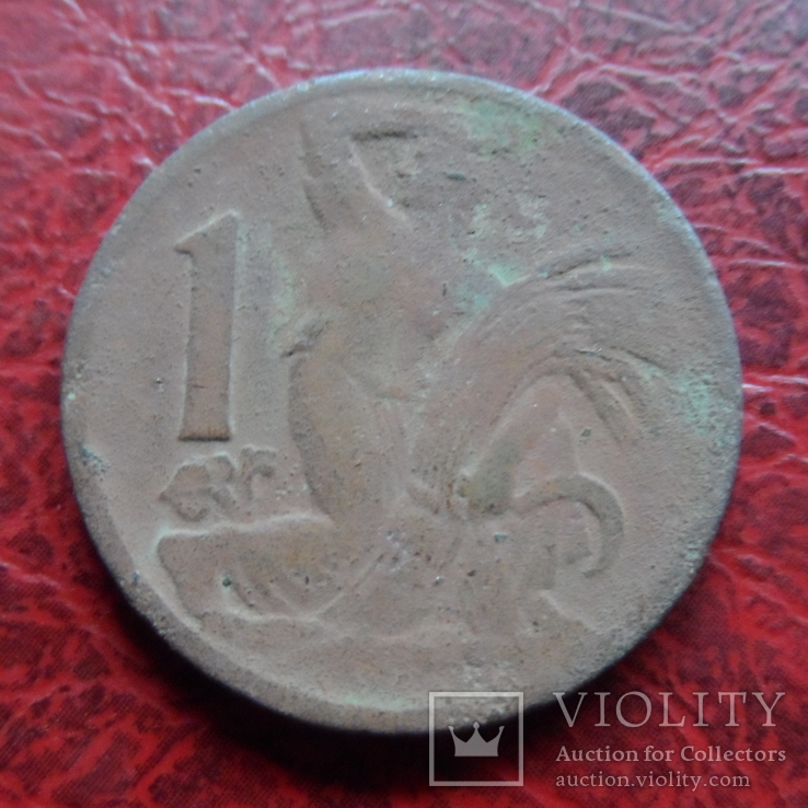 1 крона 1923  Чехословакия    ($7.1.22)~, фото №2