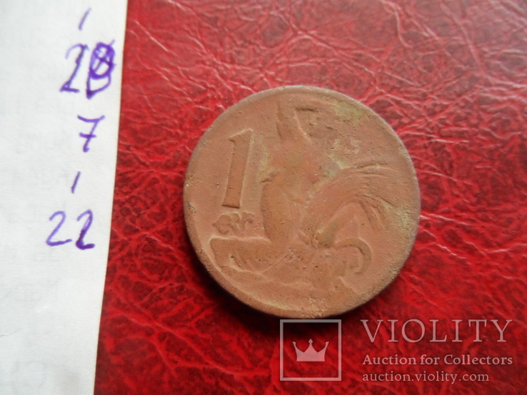 1 крона 1923  Чехословакия    ($7.1.22)~, фото №4