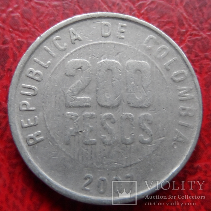 200 песос  2007  Колумбия   ($7.2.16)~, фото №2