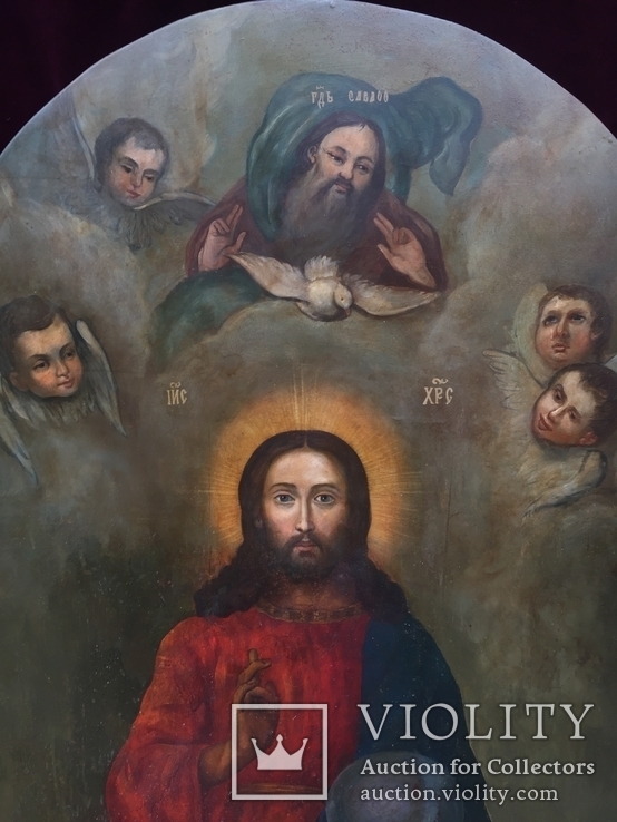 Храмовая Икона Иисус Христос по мотивам Боровиковского, фото №4