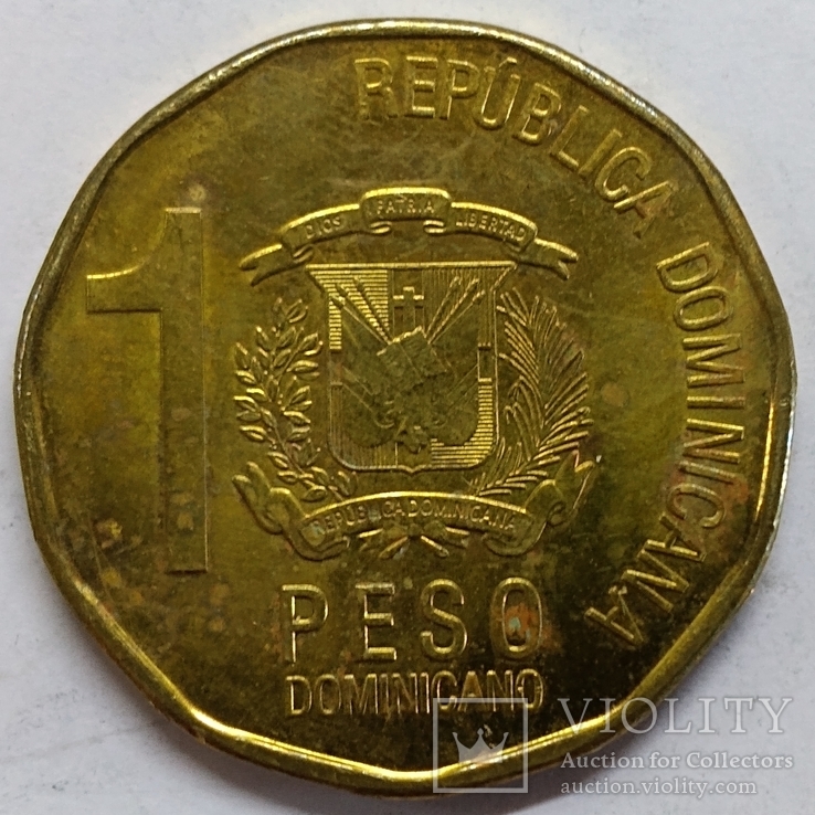 Доминиканская Республика 1 песо-2017, фото №3