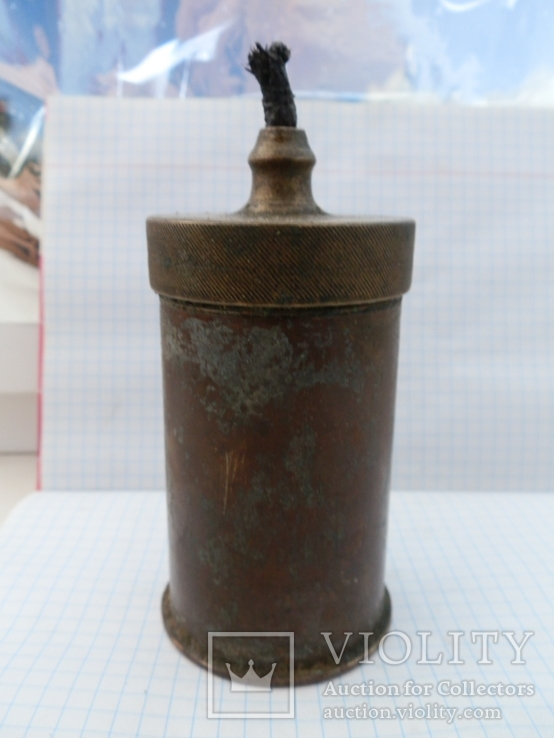 Лампа-коптилка из гильзы, фото №2