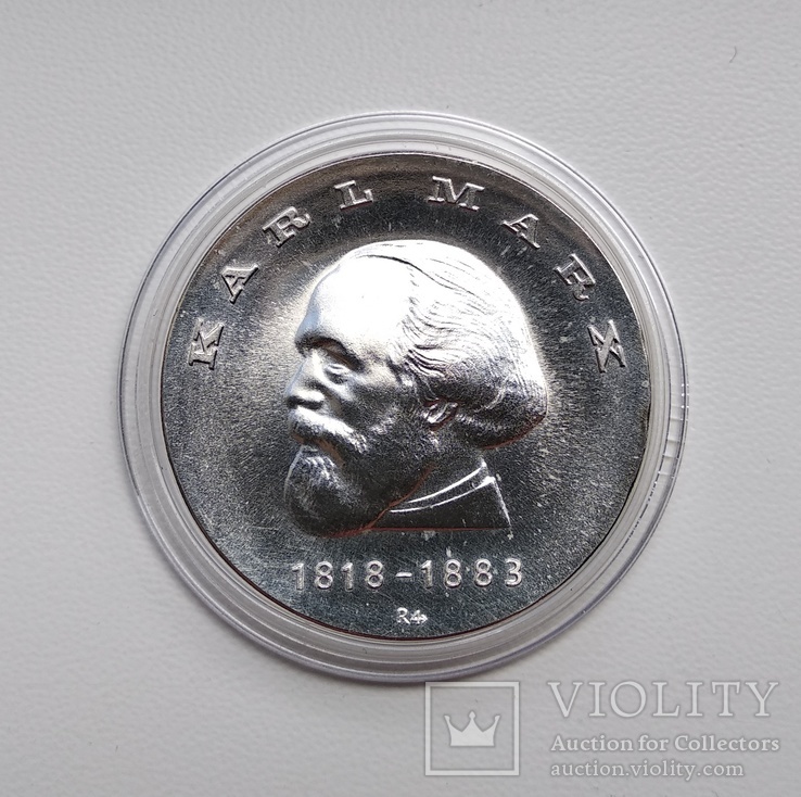 20 марок ГДР 1968  Карл Маркс, фото №2