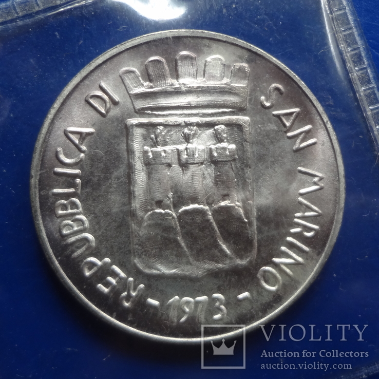 500 лир 1973  Сан-Марино серебро     ($8.1.15)~, фото №3