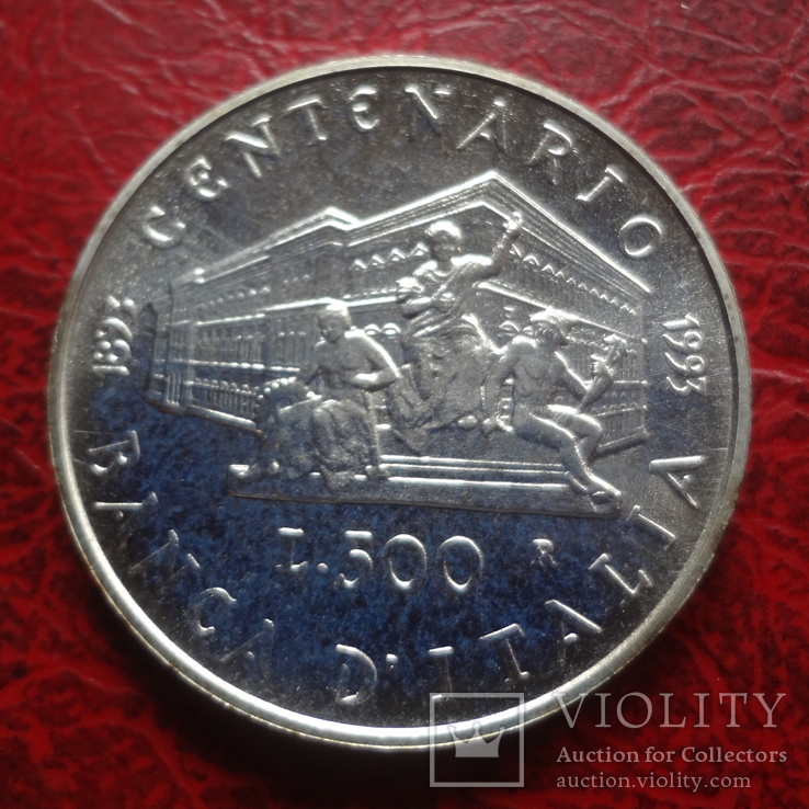 500 лир 1993 Италия серебро     ($7.6.1)~, photo number 2