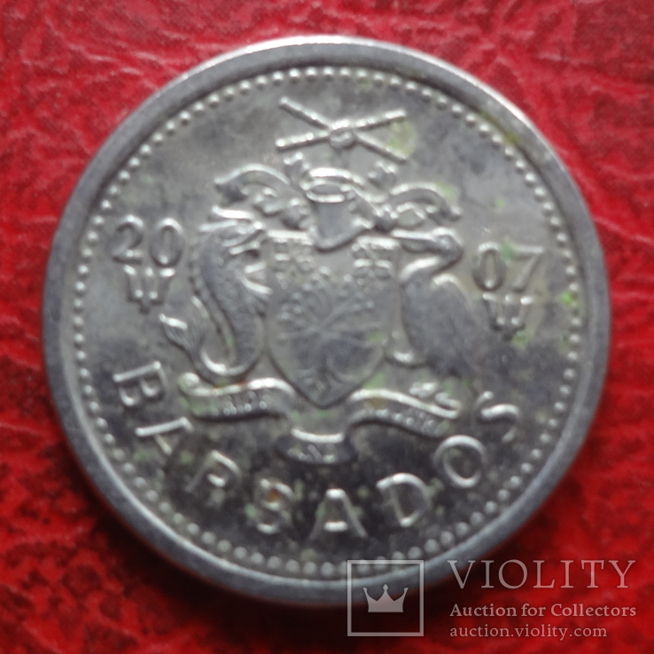 10 центов  2007 Барбадос     ($7.4.20)~, фото №3