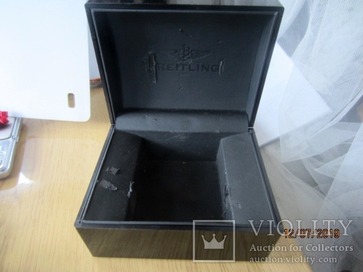 Коробка для часов Breitling бакелит, фото №5
