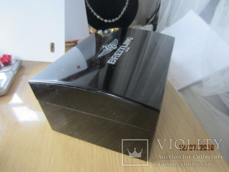 Коробка для часов Breitling бакелит, фото №7