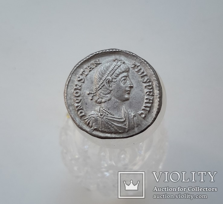 Constantius II. AD 337-361. AR Siliqua (R3) (вес-3.59 гр.), фото №3